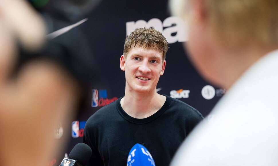 Kasparas Jakučionis jaunųjų krep&scaron;inio talentų stovykloje