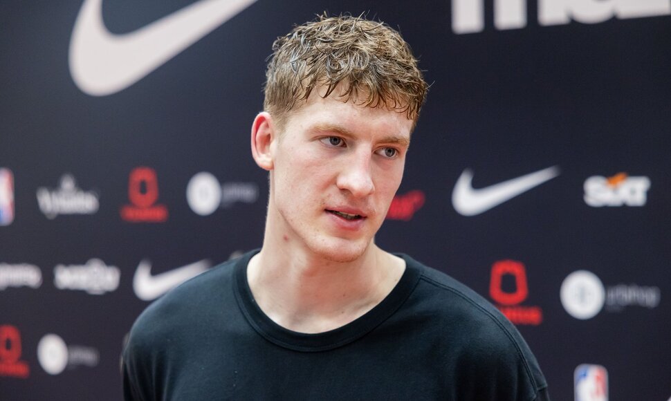 Kasparas Jakučionis jaunųjų krep&scaron;inio talentų stovykloje