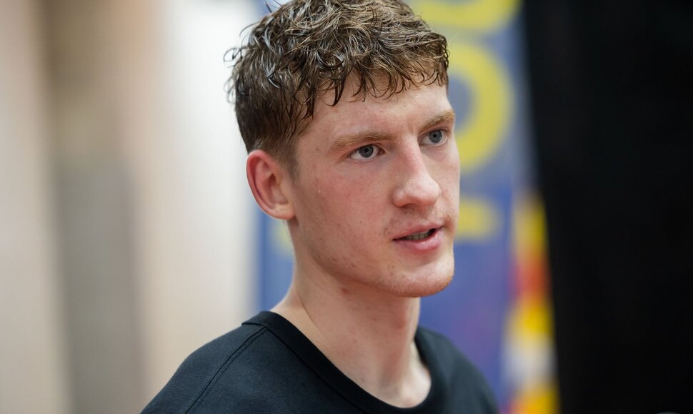 Kasparas Jakučionis jaunųjų krep&scaron;inio talentų stovykloje