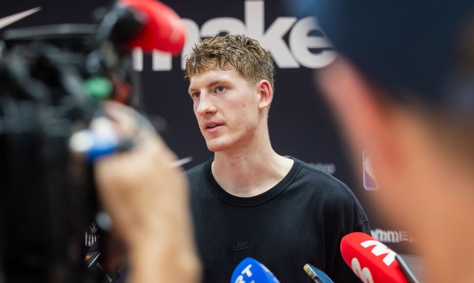 Kasparas Jakučionis jaunųjų krep&scaron;inio talentų stovykloje