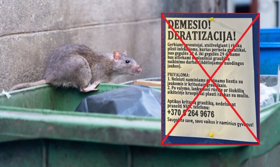 Dezinformacija apie neva vykdomą deratizaciją