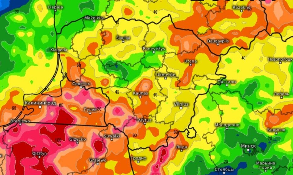 Orai ir klimatas Lietuvoje nuotr.