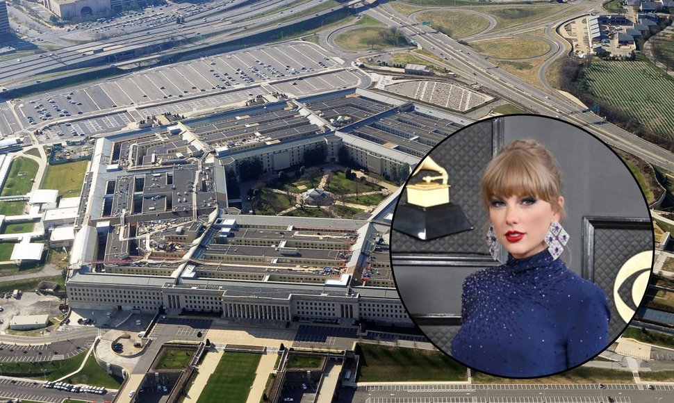 Taylor Swift ir Pentagonas/15min koliažas