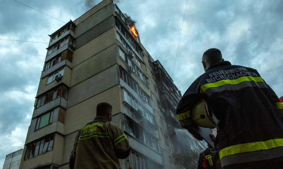 Rusijos atakos padariniai Kyjive