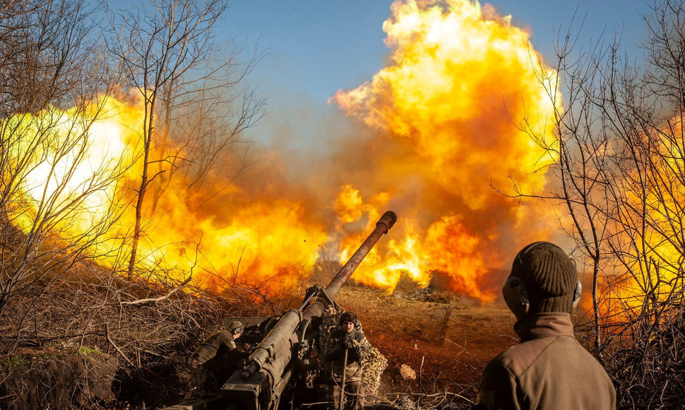 Ukrainos ginkluotųjų pajėgų kareivis prie Soledaro