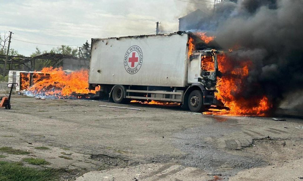 Rusija smogė Raudonojo Kryžiaus konvojui