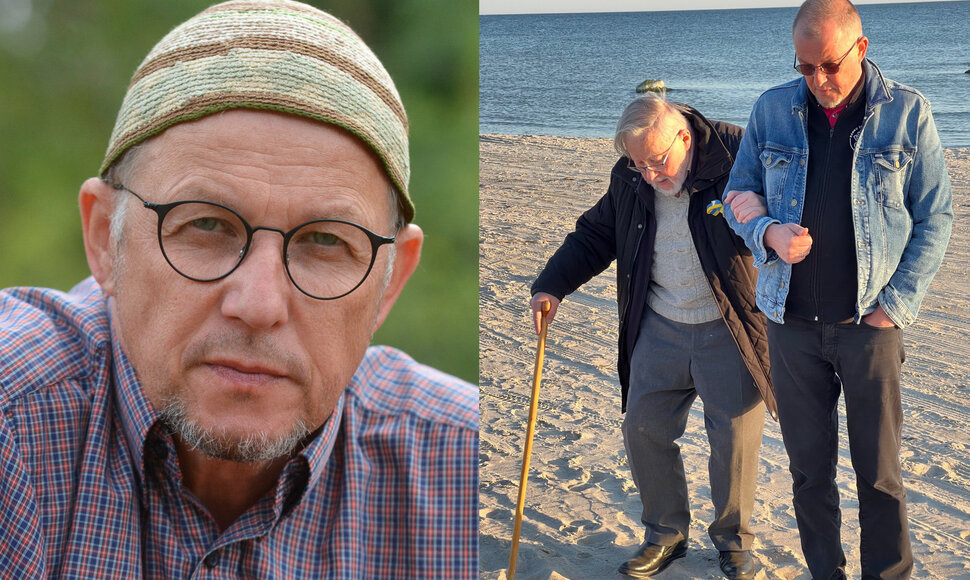 Vytautas V.Landsbergis su tėvų Vytautu Landsbergiu