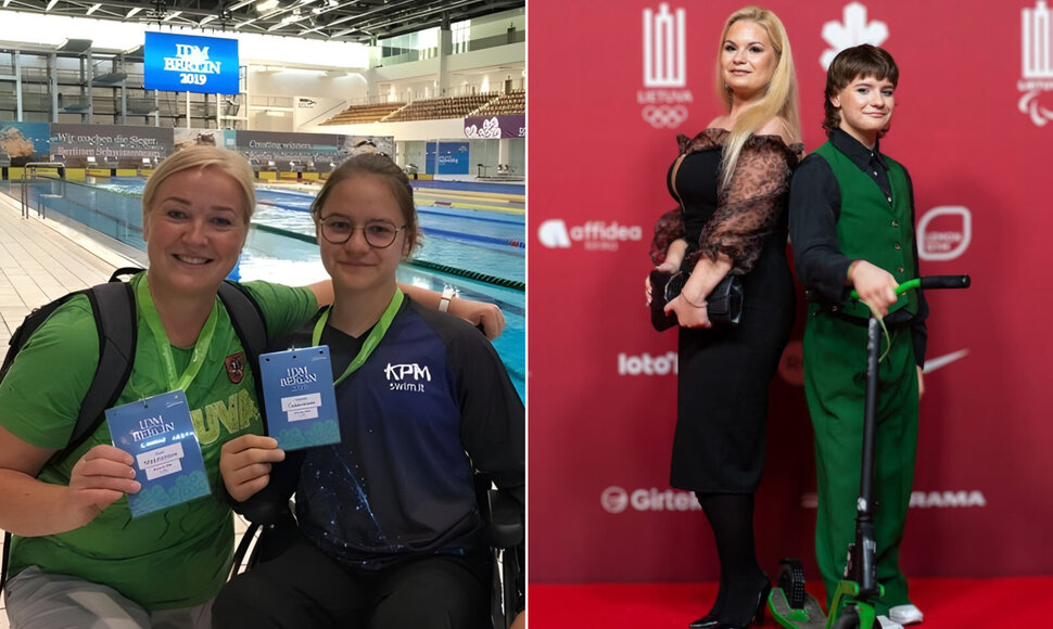 Gabrielė Čepavičiūtė ir jos trenerė Rasa Mažutaitienė