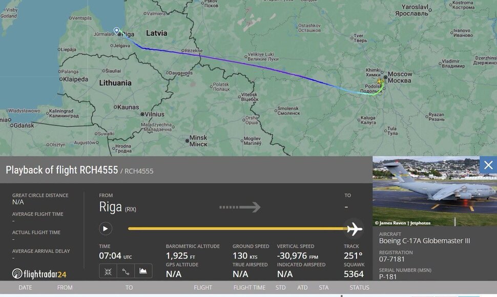 &bdquo;flightradar24.com&ldquo; duomenys
