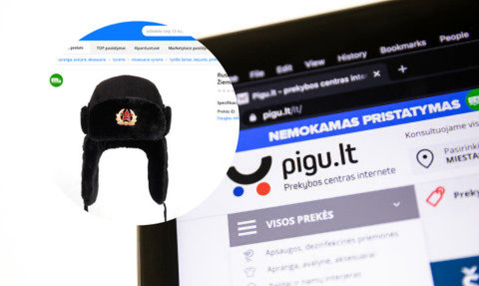 Pigu.lt ir vėl galima rasti prekių su sovietine simbolika