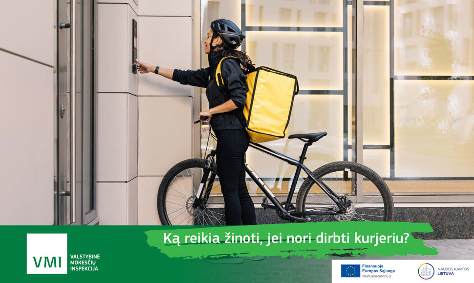 Ką turi žinoti, jei nori dirbti kurjeriu: svarbiausia informacija jaunuoliams, renkantis savaranki&scaron;ką veiklą