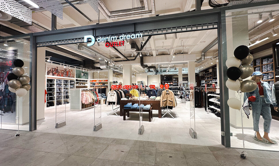 Plėtrą tęsiantis &bdquo;Outlet Park&ldquo; gerų naujienų turi ir &bdquo;Denim Dream&ldquo; lankytojams: parduotuvėje &ndash; džiuginantys pokyčiai