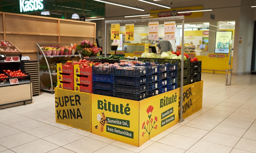 „Iki“ lentynose nutūpė tūkstančiai bitučių