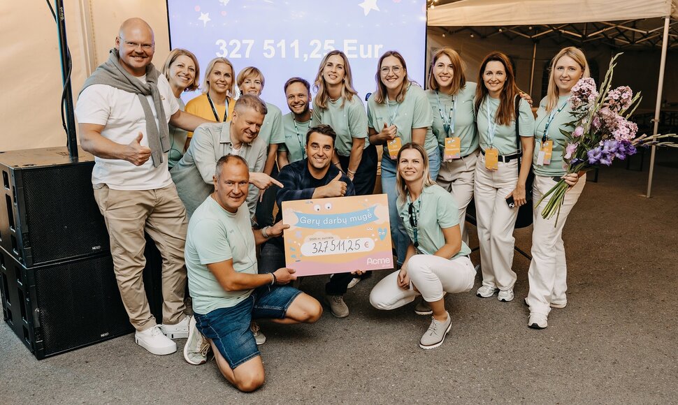 De&scaron;imt metų &ndash; de&scaron;imt kartų &ndash; trečdalis milijono: &bdquo;Acme grupė&ldquo; tęsia paramą bendruomenę keičiančioms iniciatyvoms