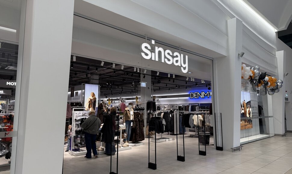 Triskart didesnė „Sinsay“ parduotuvė PLC „Mega“ pasiūlys asortimentą visai šeimai