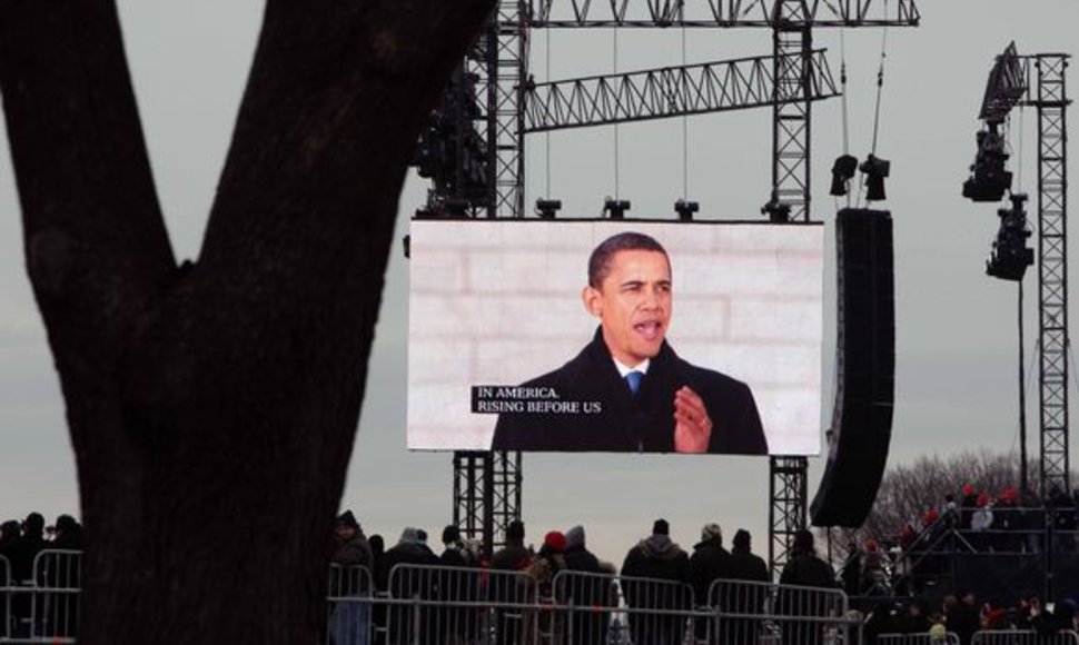 Barackas Obama ekrane