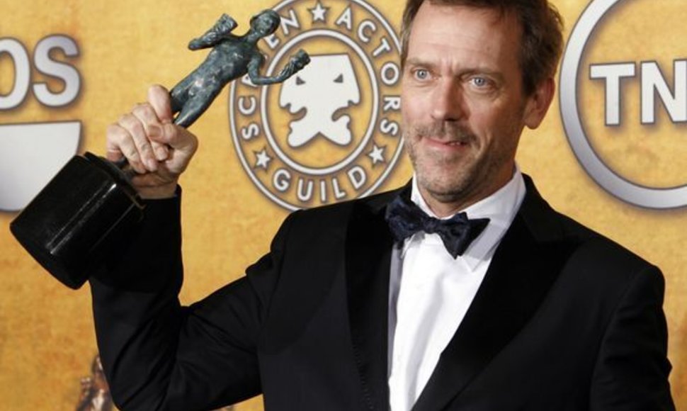 Hugh Laurie apdovanotas už geriausią vaidmenį draminiame seriale „Hausas“.