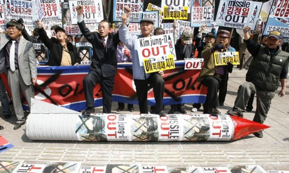Protestas prieš Š.Korėją.