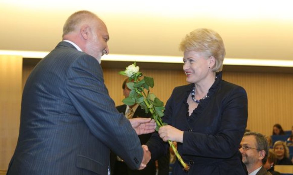 Valentinas Mazuronis ir Dalia Grybauskaitė