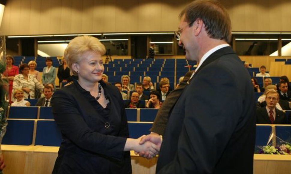 Dalia Grybauskaitė ir Viktoras Uspaskich