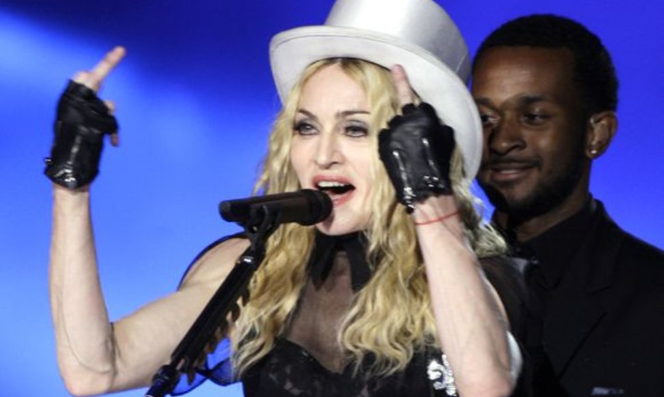 Kadras iš Madonna koncerto
