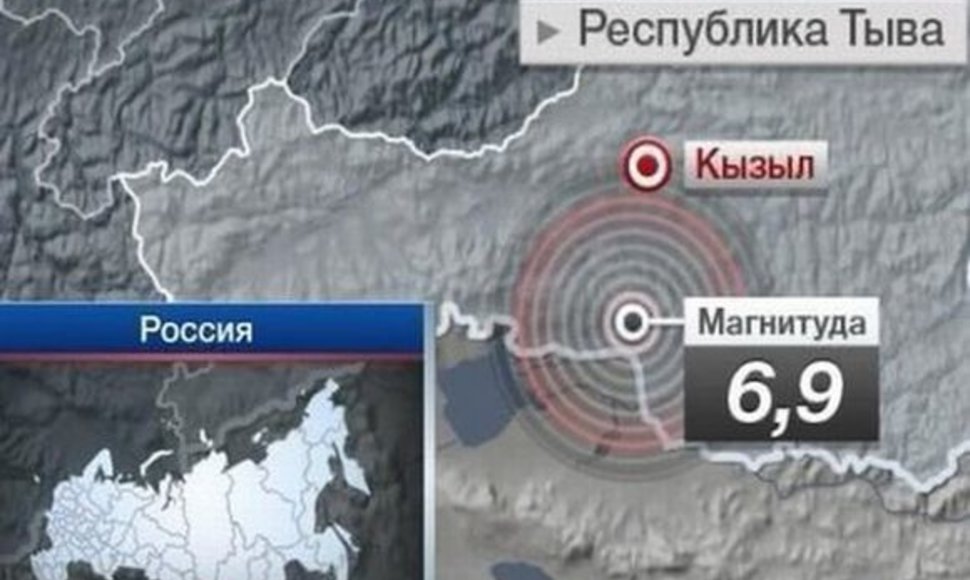 Žemės drebėjimas Tuvos respublikoje, Rusijoje