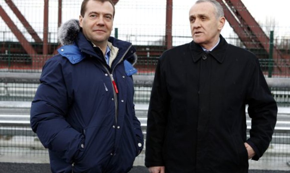 Aleksandras Ankvabas, Abchazijos prezidentas su Dmitrijum Medvedevu