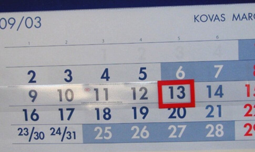 Penktadienis, kovo 13 d.