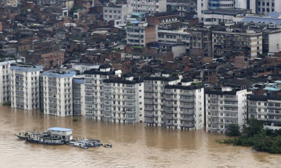 Potvynis pietų Kinijoje