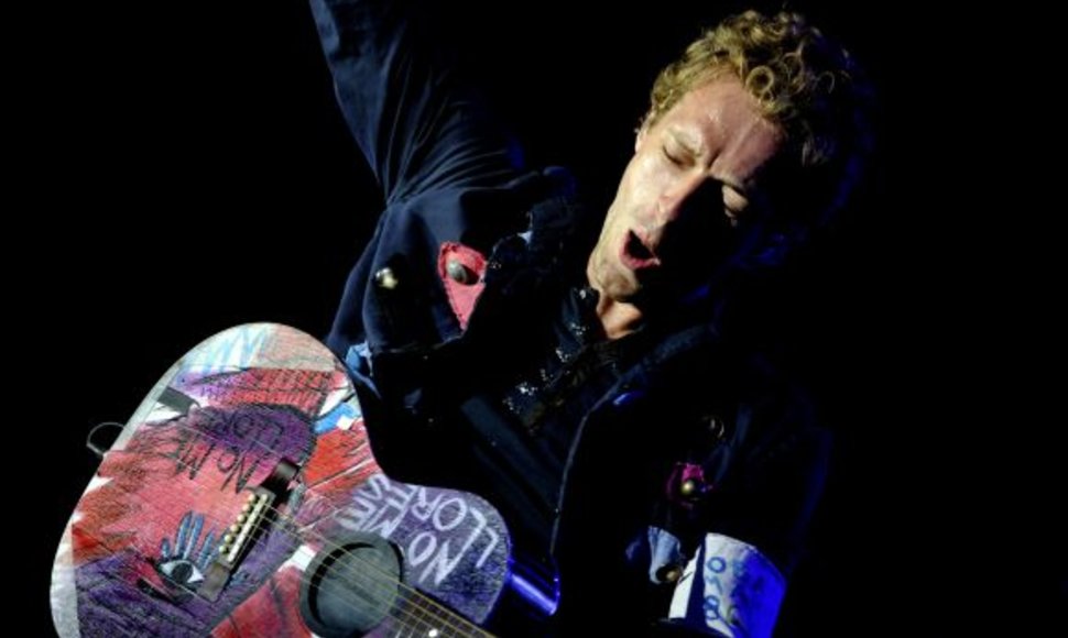 Roskildės festivalis 2009. Chris martin/Coldplay