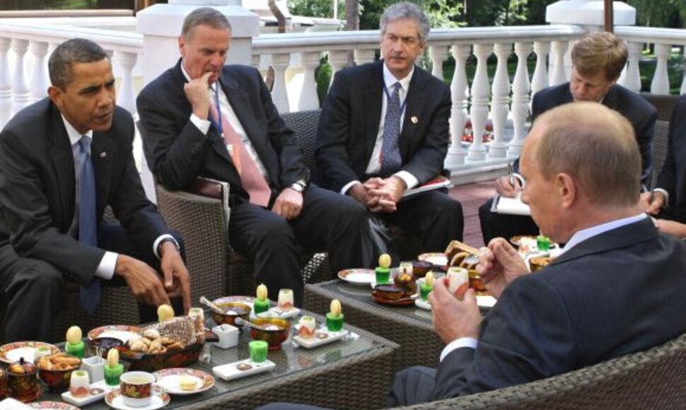 Istoriniai Obamos pusryčiai su Putinu