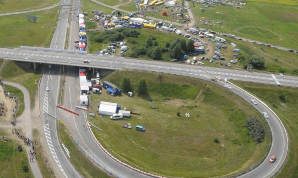 1000 km lenktynių trasa Palangoje