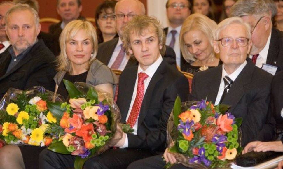 Baltijos asamblėjos apdovanojimai: Inga Abele, Markas Maetamas, Leonardas Sauka. 