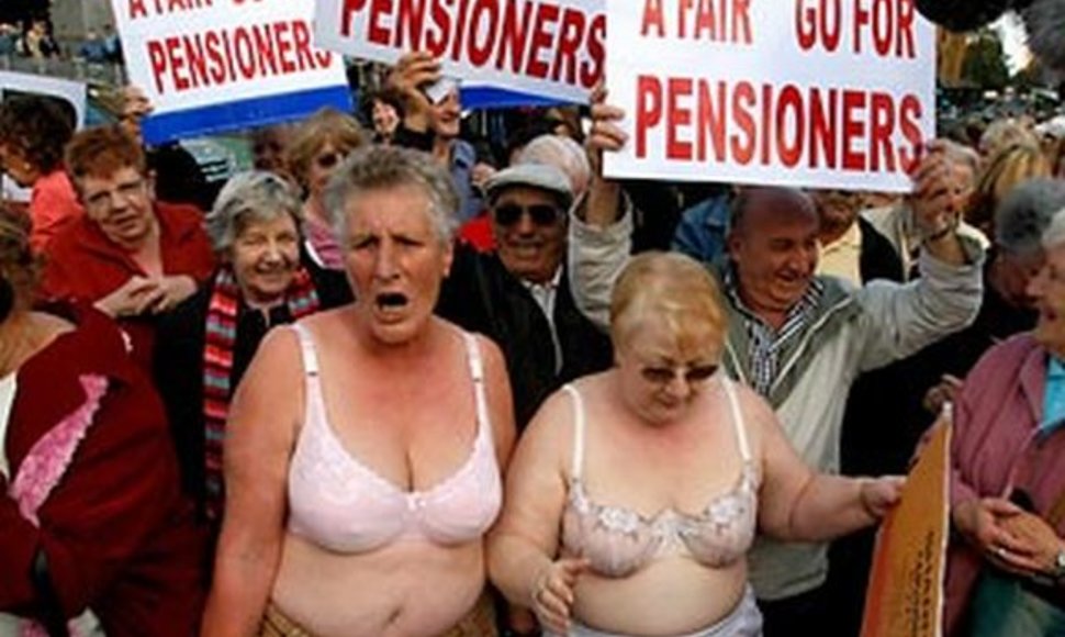 Pensininkų protestas Australijoje