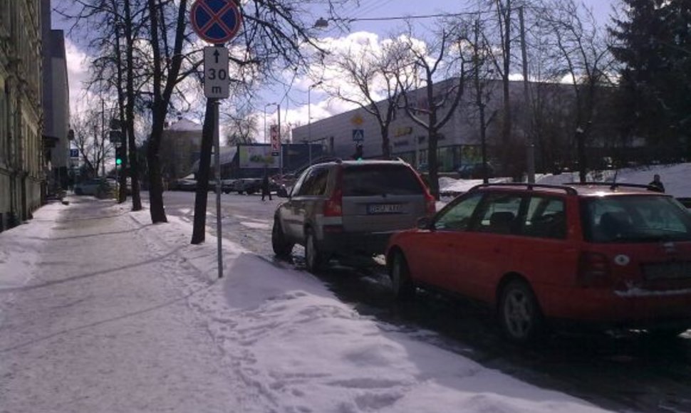 Fotopolicija Mindaugo gatvėje, Vilniuje