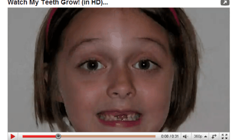 Kaip auga vaiko dantis