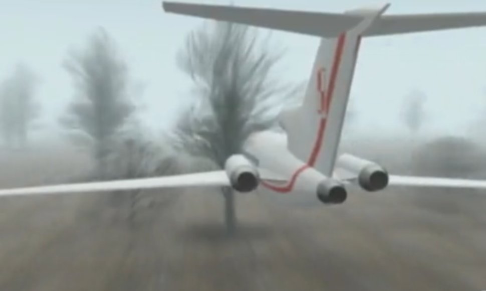 L.Kaczynskio lėktuvas (rekonstrukcija)