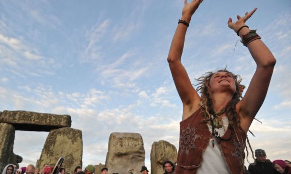 Pagonių šventė Stonehenge, pietų Anglijoje