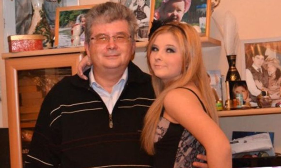 Viktorija Tesliuk su tėčiu