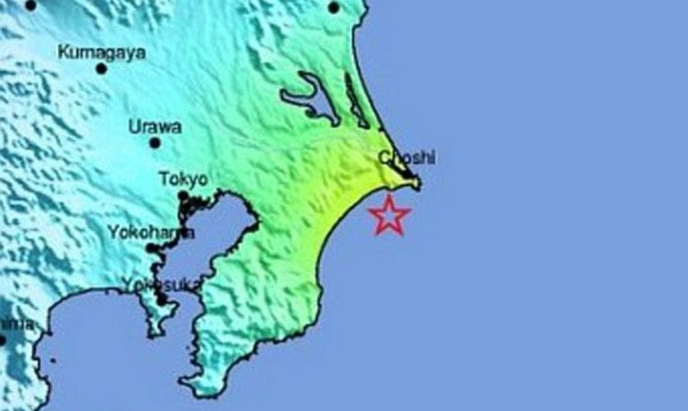 Žemės drebėjimas Japonijoje gegužės 22 d.