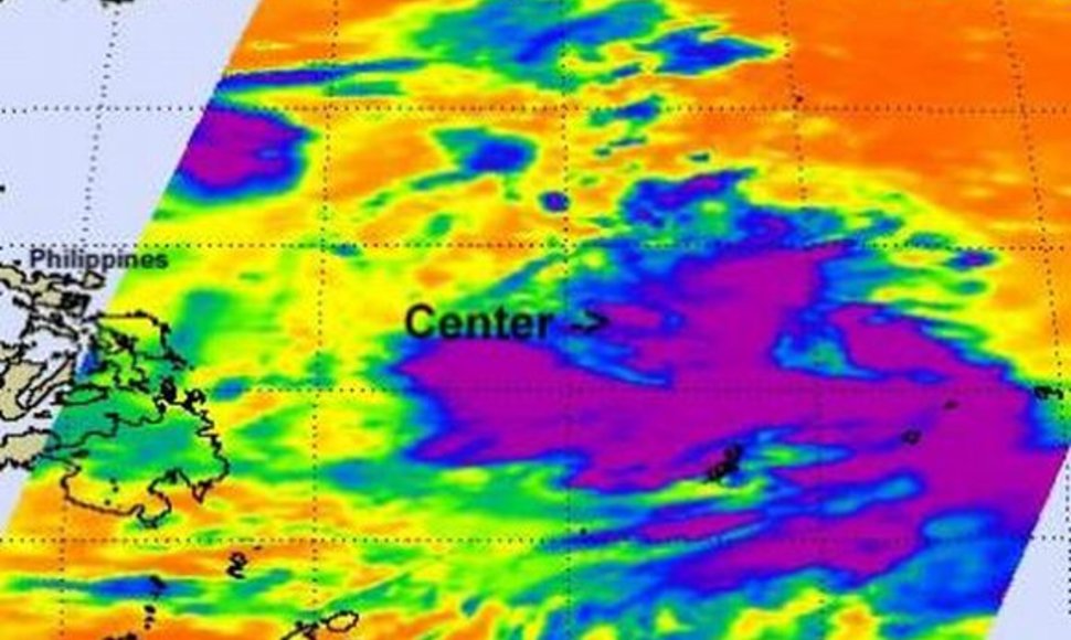 Taifūnas Muifa liepos 27 d. NASA žemėlapyje atrodė taip.