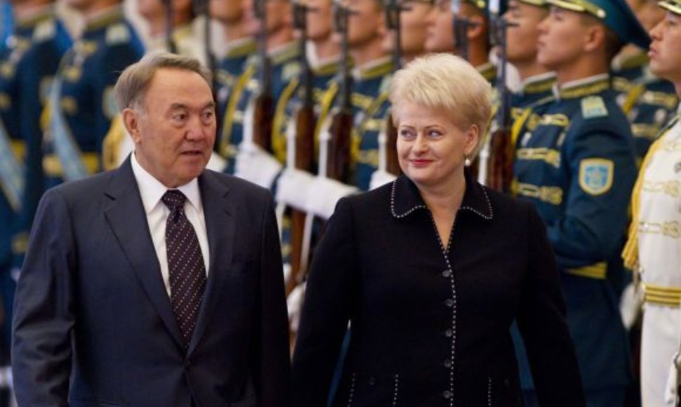 Nursultanas Nazarbajevas ir Dalia Grybauskaitė