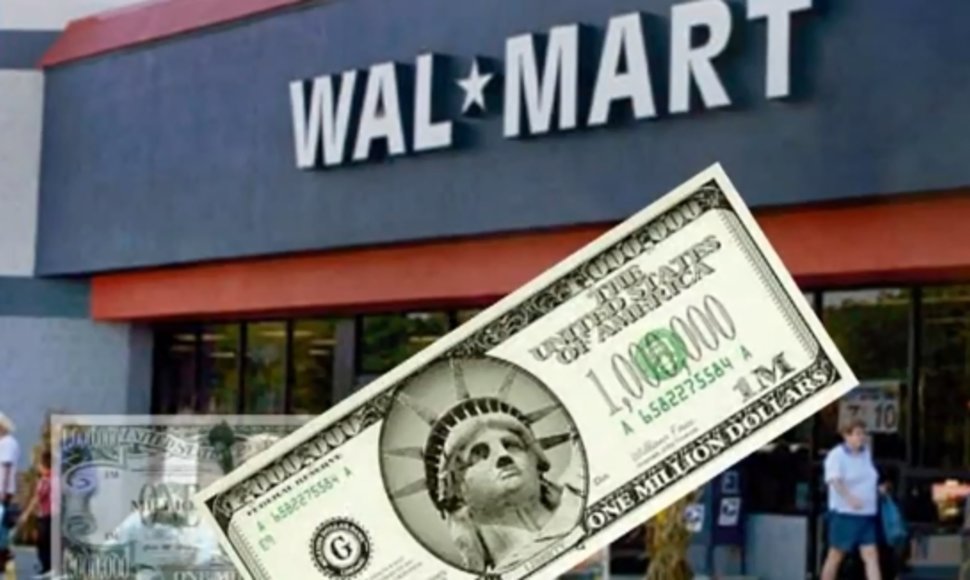 Amerikiečiui nepavyko įbrukti netikro milijono dolerių banknoto parduotuvės kasininkei.