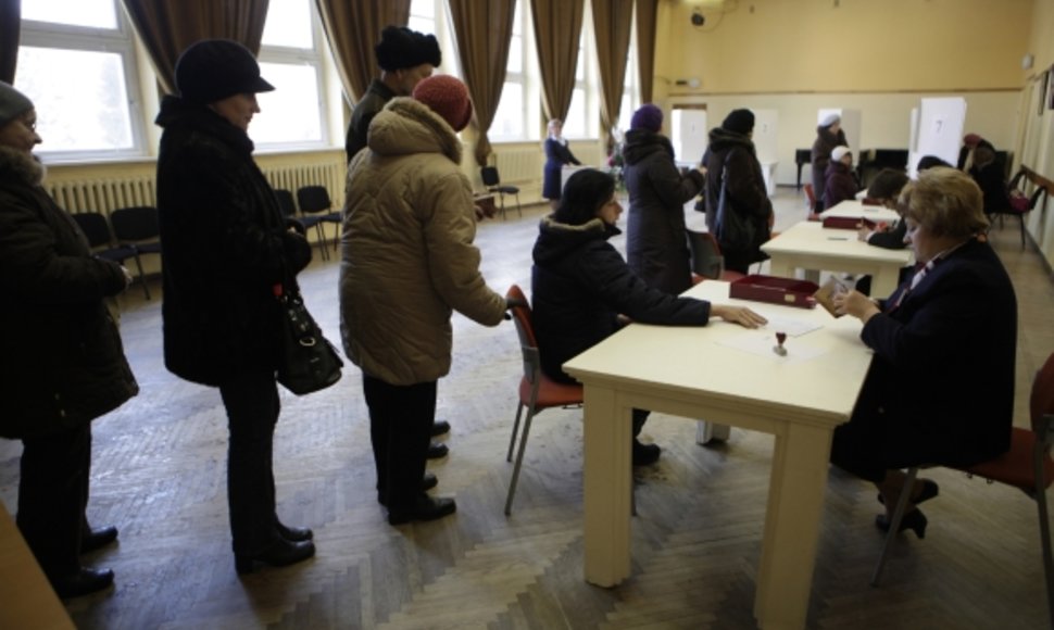 Balsavimo apylinkė Siguldoje