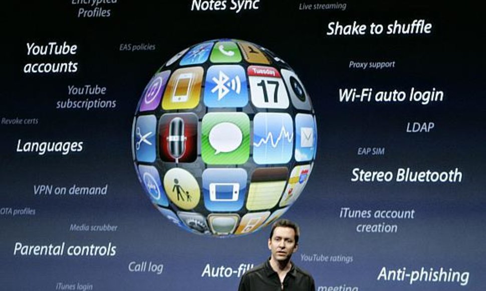 Trečiosios kartos „iPhone“ operacinė sistema buvo pristatyta dar šių metų kovo 17 d.