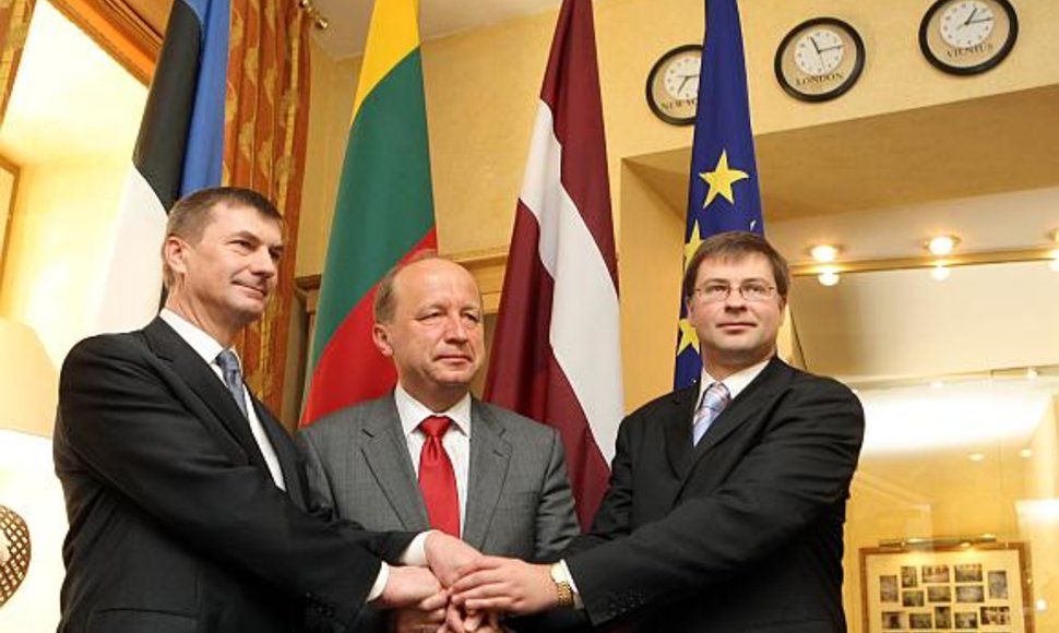 Andrusas Ansipas, Andrius Kublius ir Valdis Dombrovskis