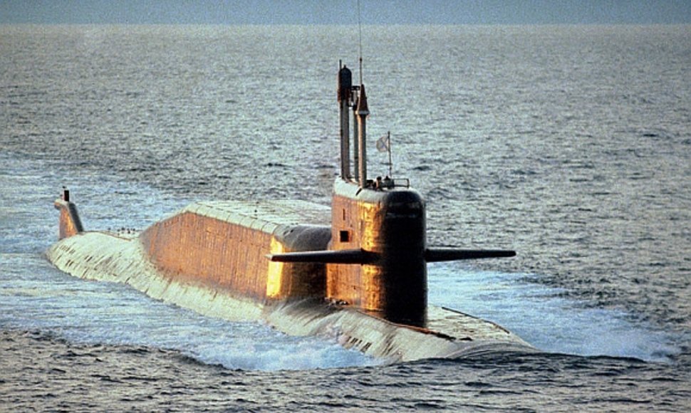 Rusijos „Delta IV“ klasės atominis povandeninis laivas