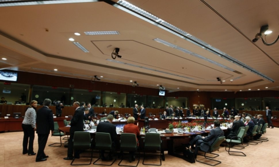 Prie šio stalo per ES viršūnių susitikimus sėdės valstybių lyderiai.