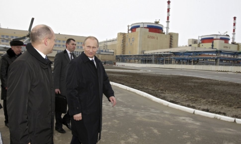 Vladimiras Putinas dalyvavo paleidžiant antrąjį Rostovo (Volgodonsko) atominės elektrinės bloką.