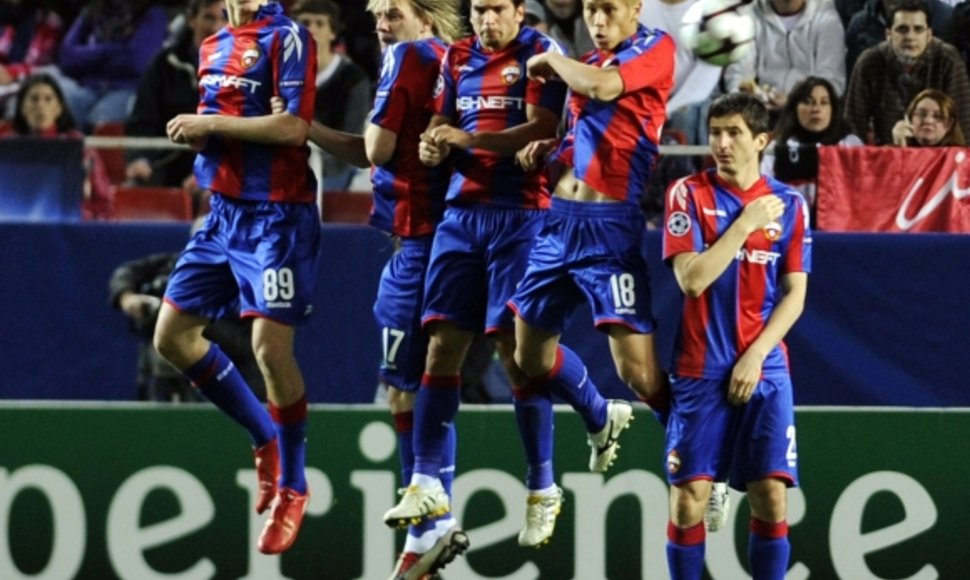 Maskvos CSKA iškopė į UEFA Čempionų lygos ketvirtfinalį.